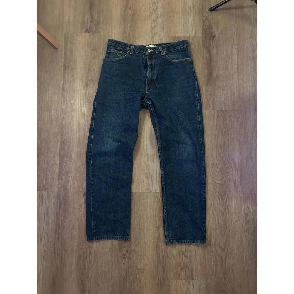 Levis Mens 505 Regular Fit Jeans 34x34 (Check Description)
